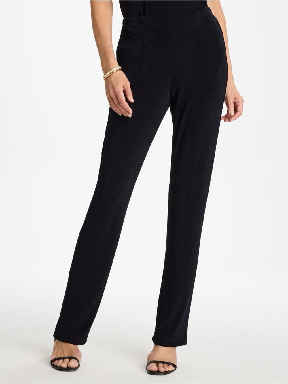CHICO’s Travelers Black Straight Leg Pants Size Large